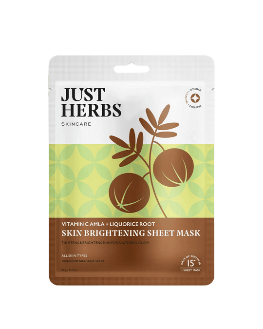 Vitamin C Amla Sheet Mask with Liquorice Root for Skin Brightening