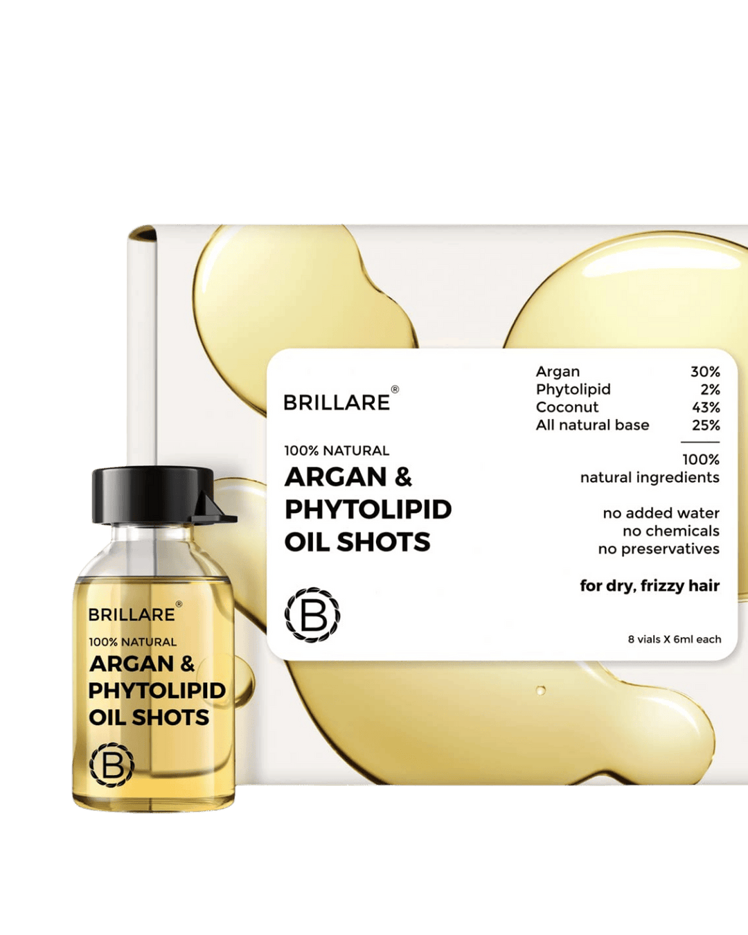 Argan & Phytolipid Oil Shots For Dry, Frizzy Hair