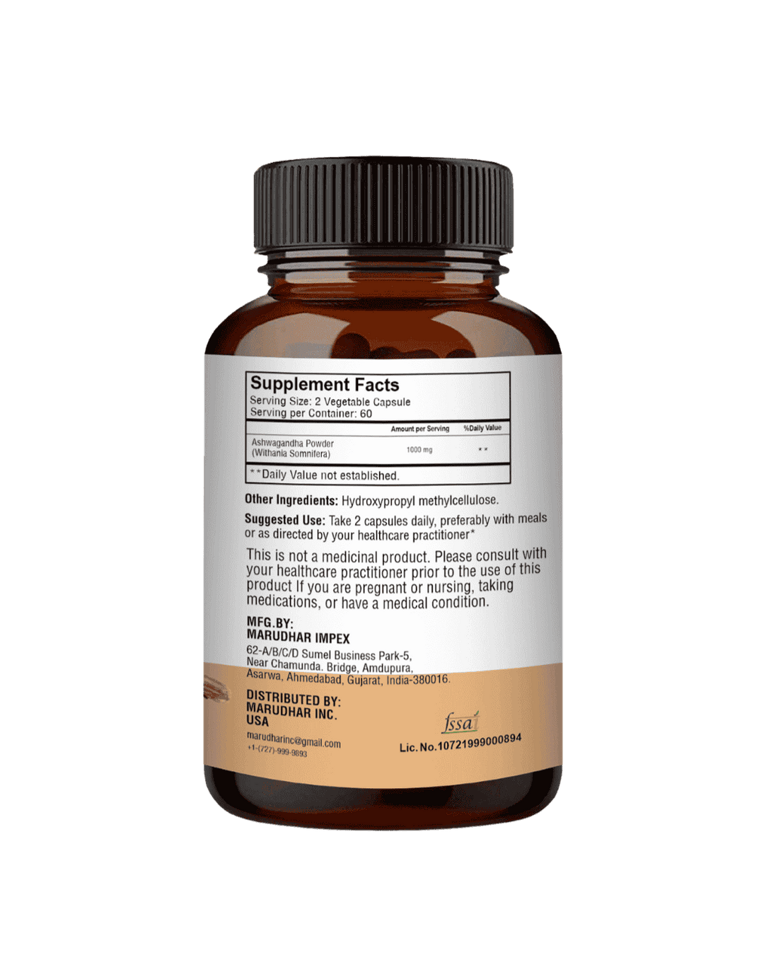 Ashwagandha capsules , Minature, Ayurveda Store Nz