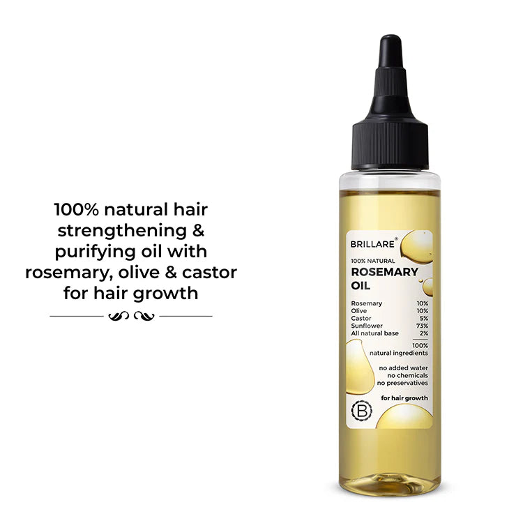 Rosemary Hair Oil for Hair Growth, Brillare, Ayurveda Store NZ