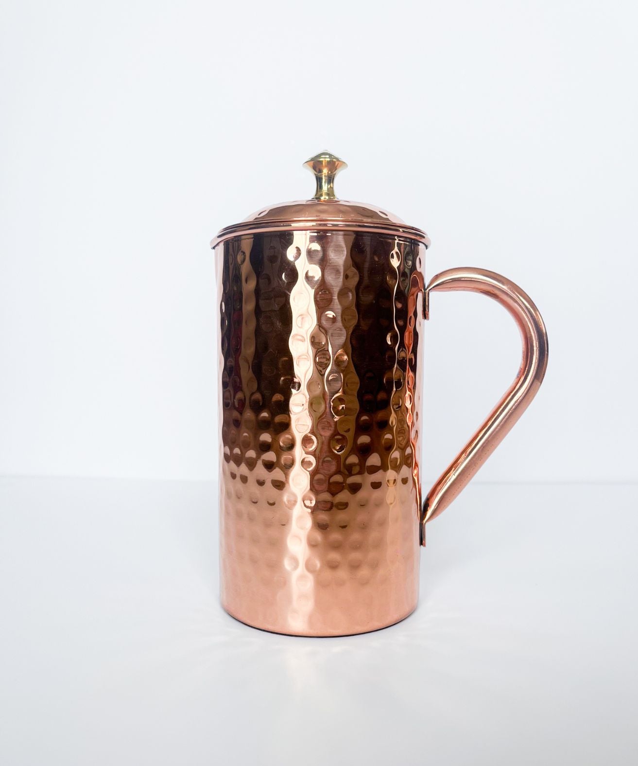Handmade Copper Jug 1L Hammered Ayurveda Copper Benefits