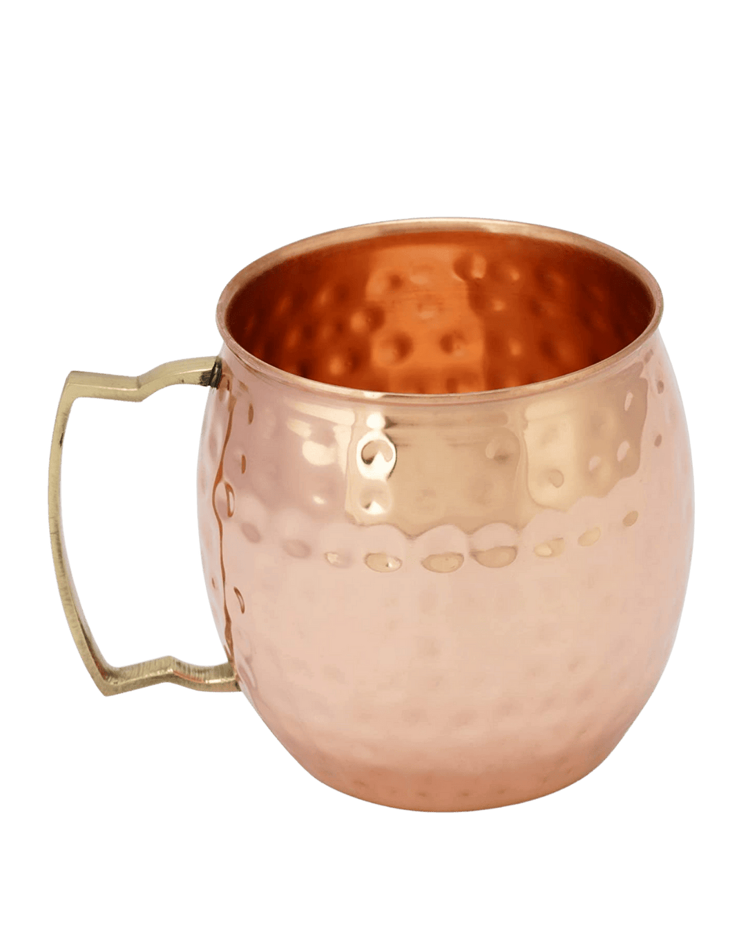 Handmade Pure Copper Mugs - Set of 4