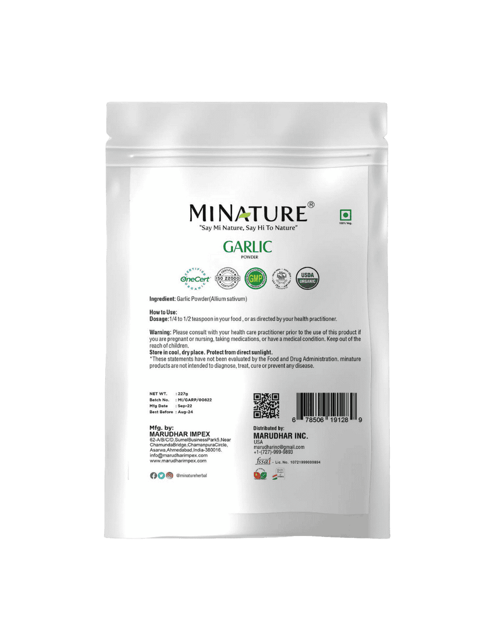 Garlic Powder, Minature, Ayurveda Store NZ