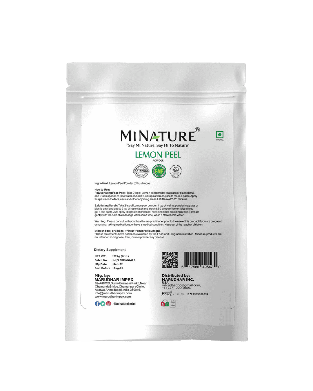 Lemon peel powder, Minature, Ayurveda Store NZ