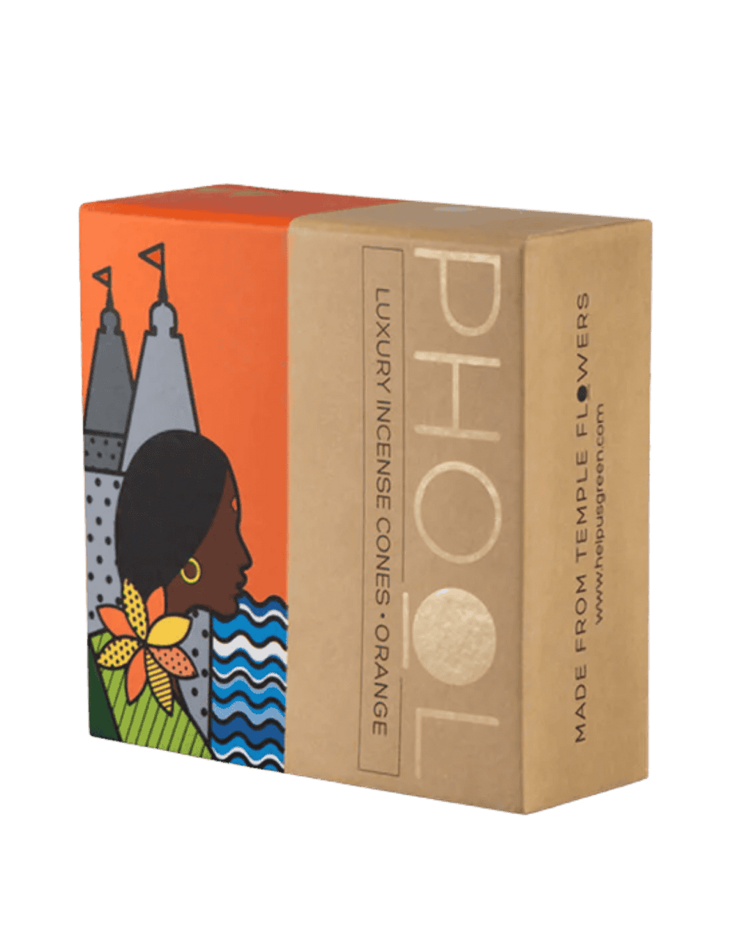 Orange - Natural Incense Cones by Phool