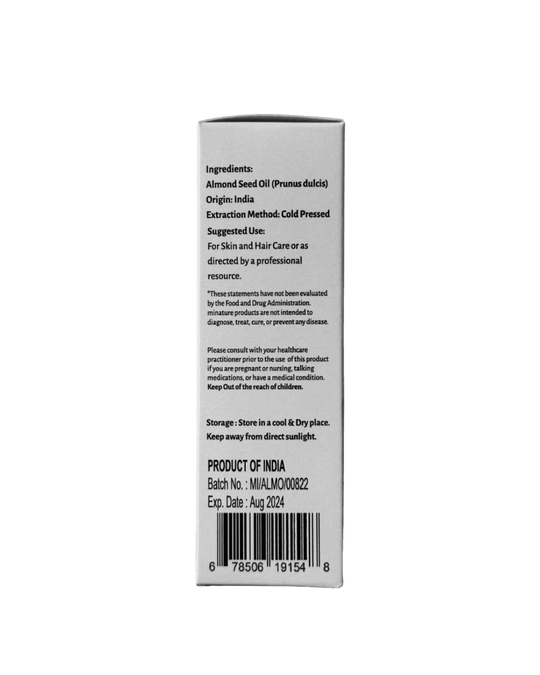 Organic Sweet Almond Oil 100ml