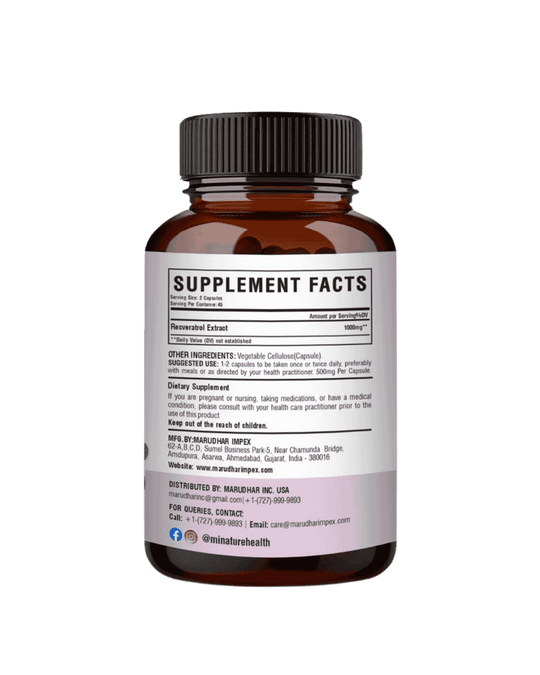 Resveratrol Extract Capsules, Minature, Ayurvedastorenz