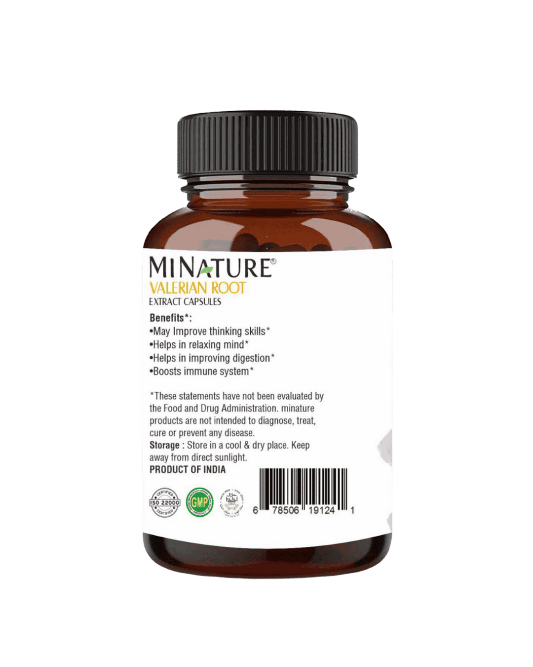 Valerian Root Capsules, Minature, Ayurveda Store NZ