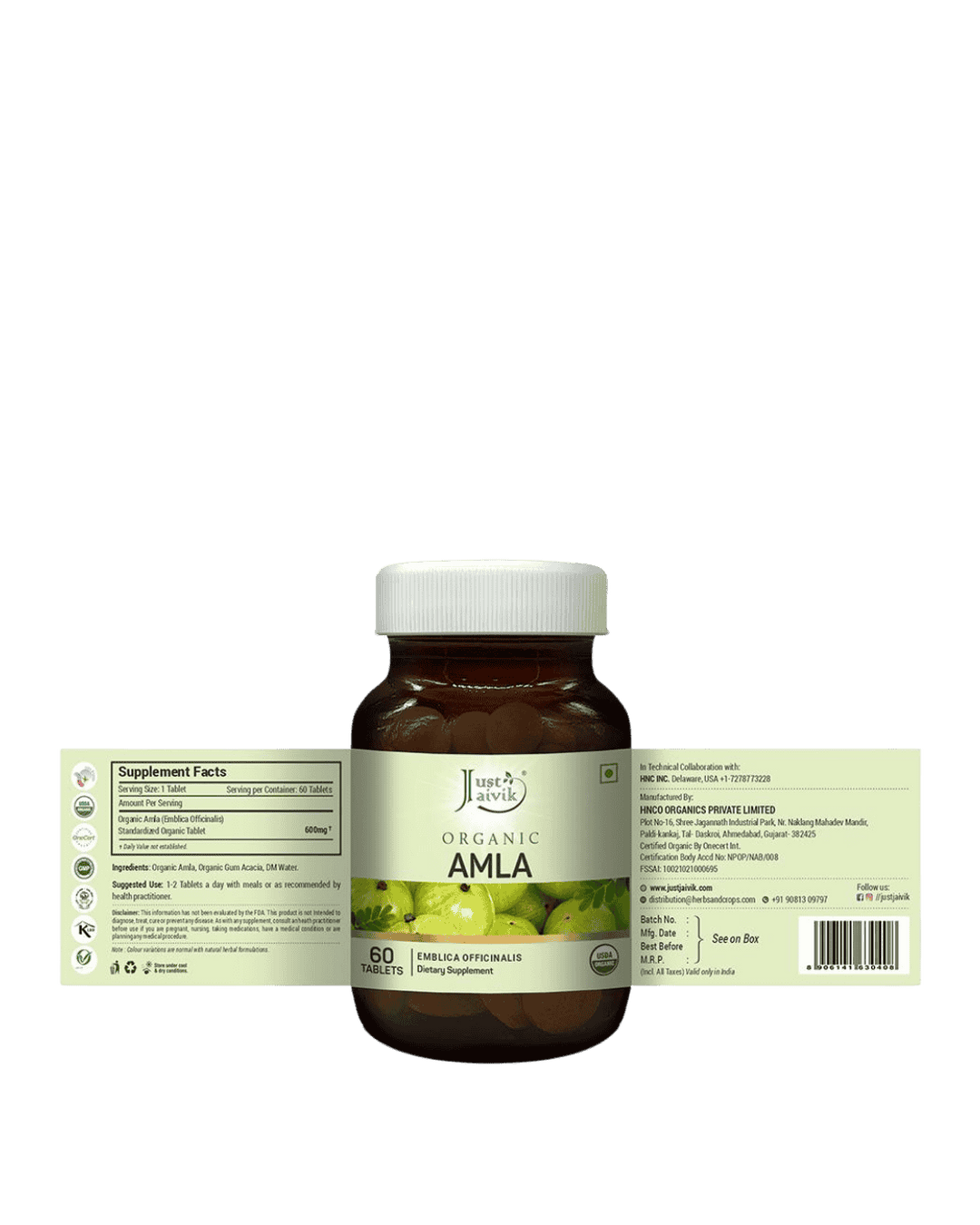 Organic Amla, Just Jaivik, Ayurveda Store NZ