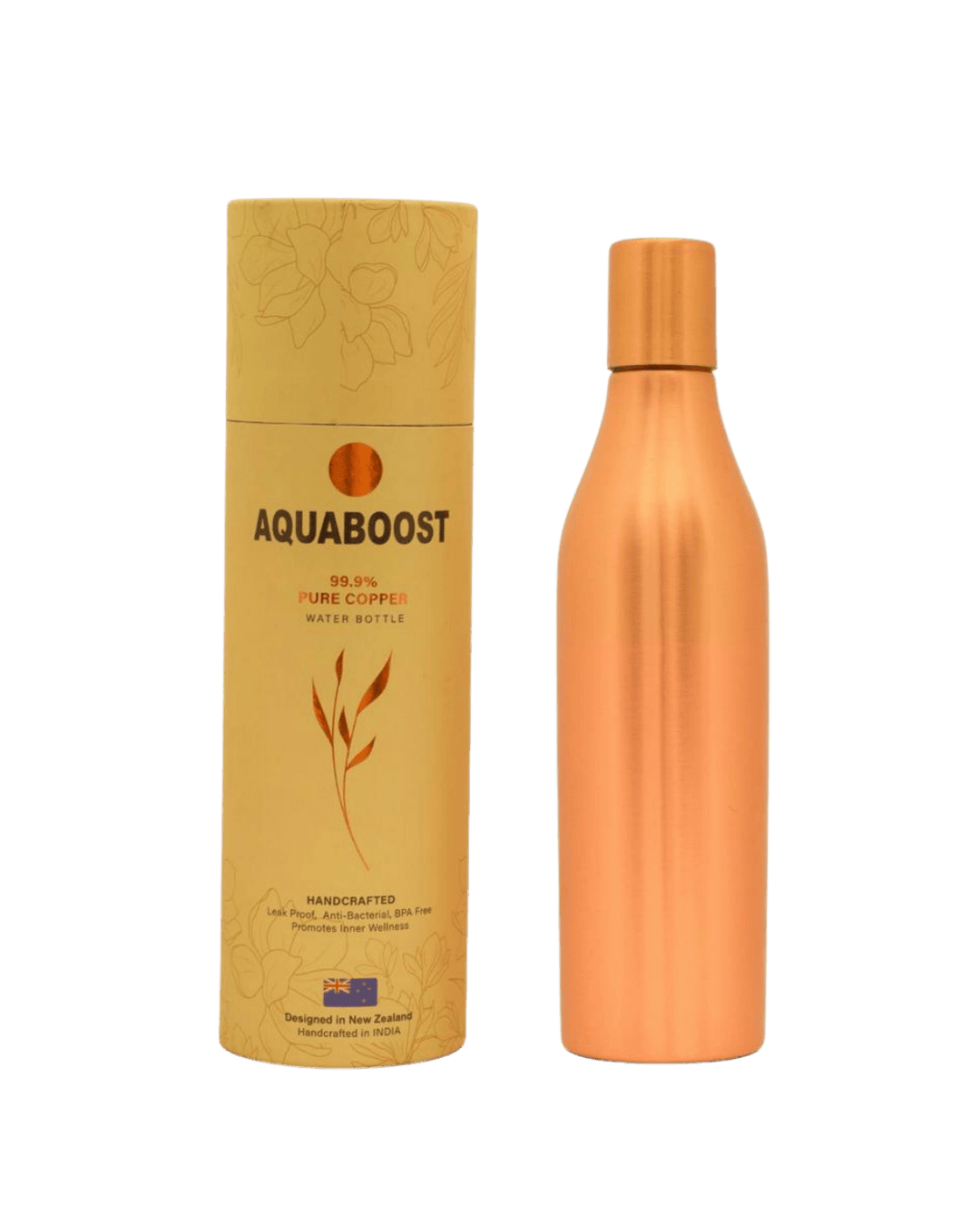 Pure Copper Water Bottle, Ayurveda Store NZ