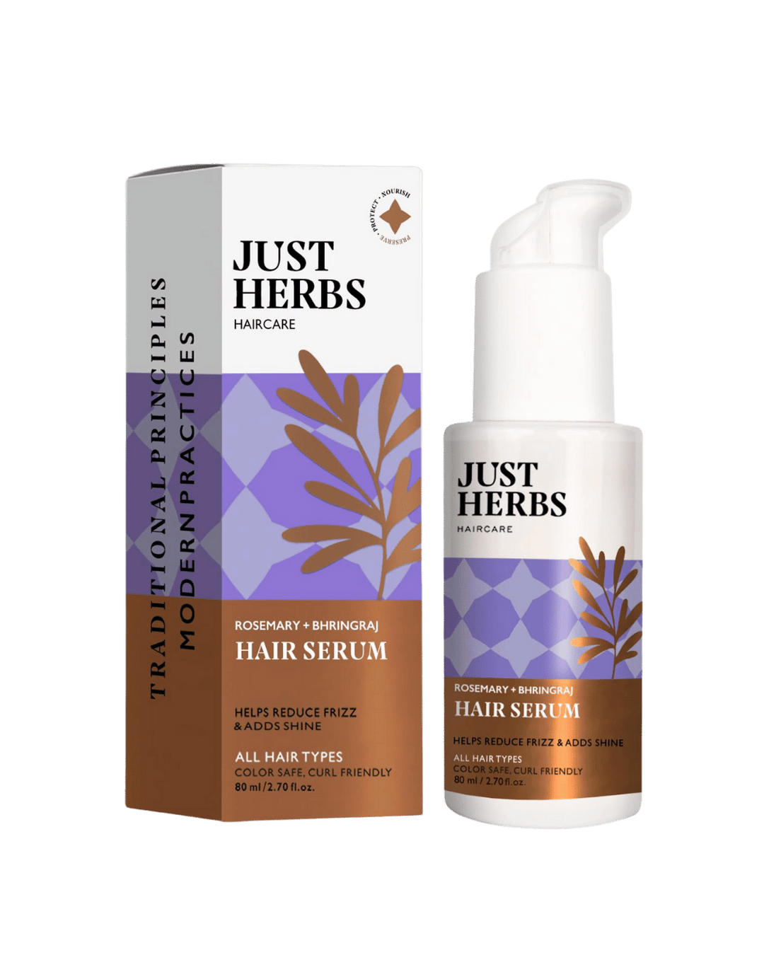 Hair Serum, Rosemary, Bhringraj, Just Herbs, Ayurveda Store NZ