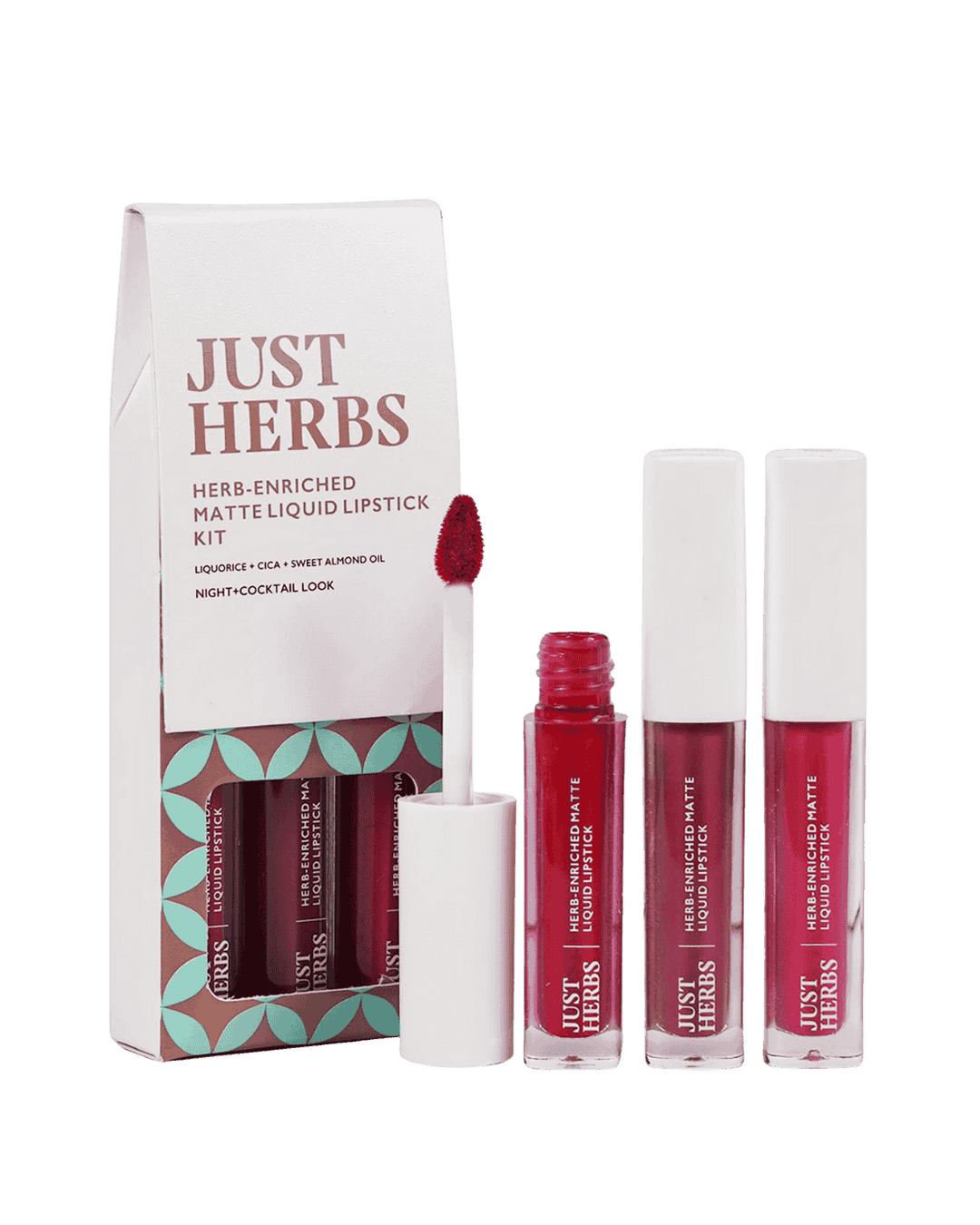 Full-Size Herb Enriched Matte Liquid Lipstick Kit - Set of 3