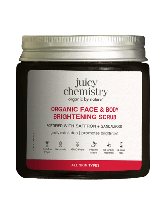 Saffron, Rose and Sandalwood Face Scrub