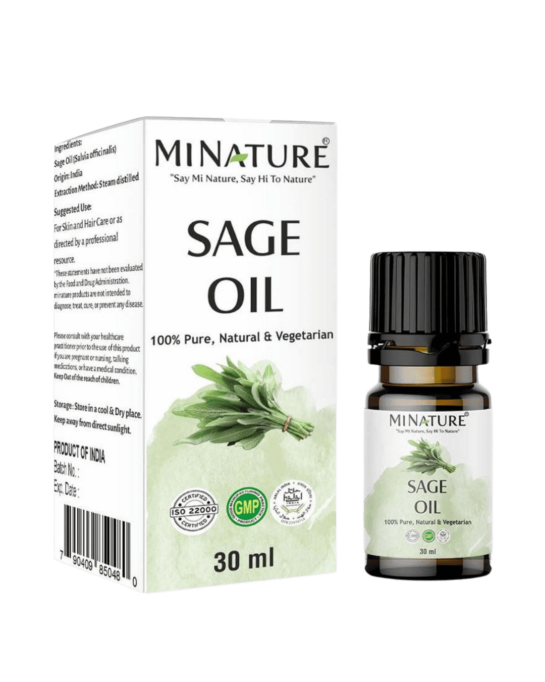 100% Natural Sage Oil- 30ml