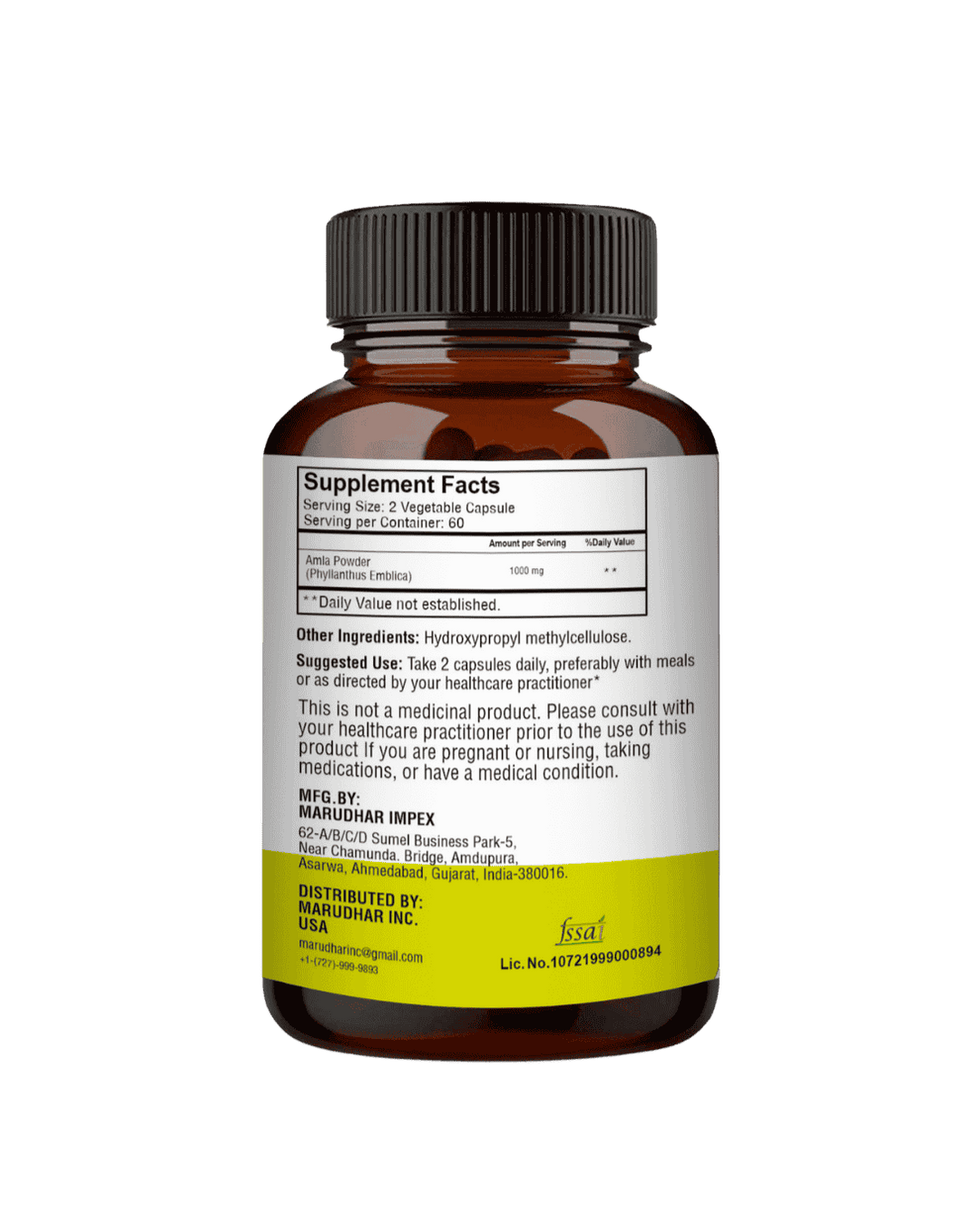 Amla Capsules 60 Veg Caps | 500mg