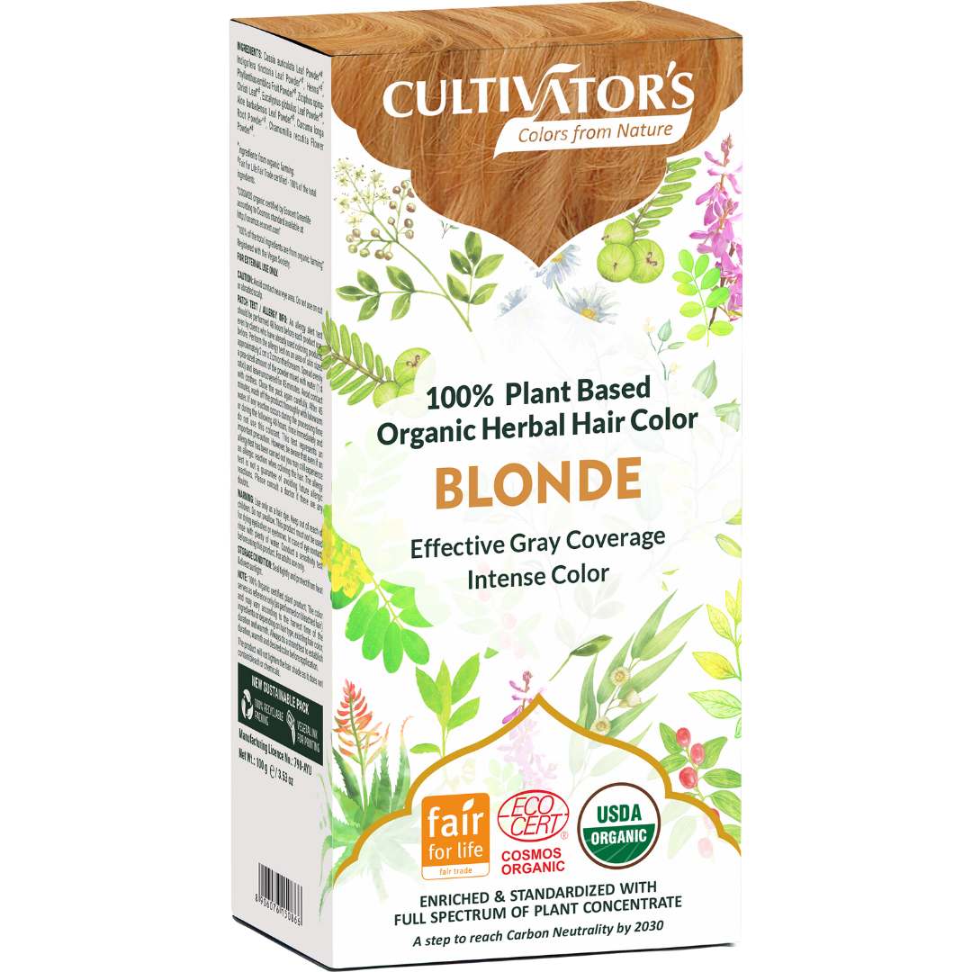 Cultivator's, Organic Herbal Hair Color, Blonde, Ayurveda Store NZ