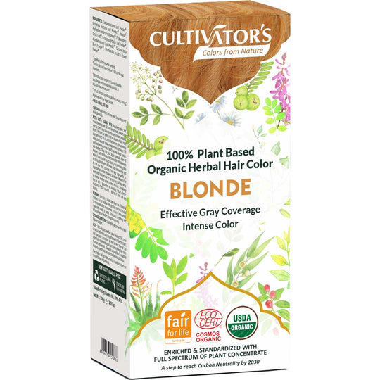 Cultivator's, Organic Herbal Hair Color, Blonde, Ayurveda Store NZ