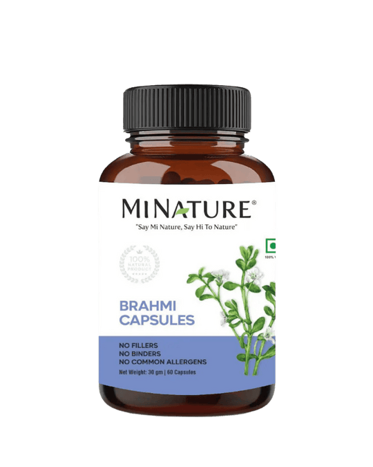 100% Natural Brahmi Capsules 60 Veg Caps | 450mg