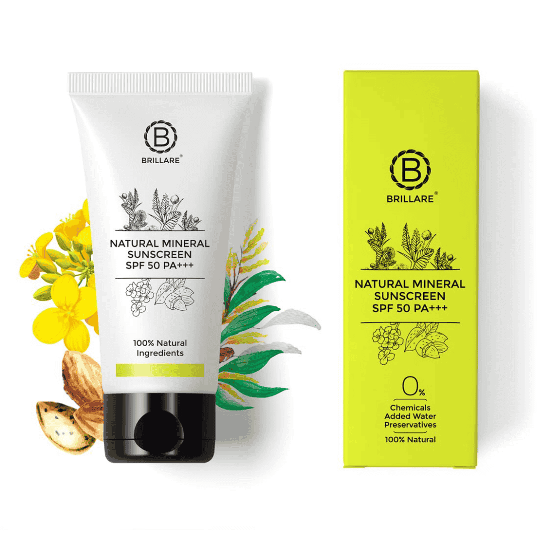 Brillare, Natural, Mineral, Sunscreen, SPF50+++