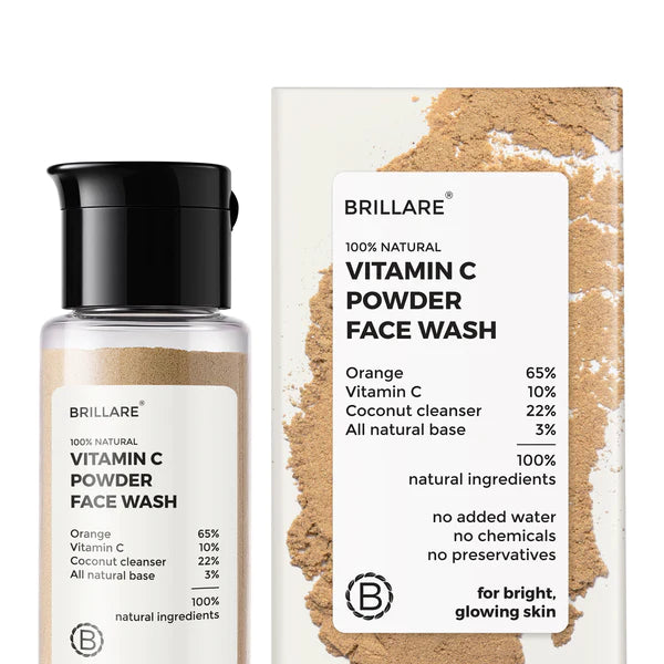 Vitamin C Powder Face Wash, Brillare, Ayurveda Store NZ