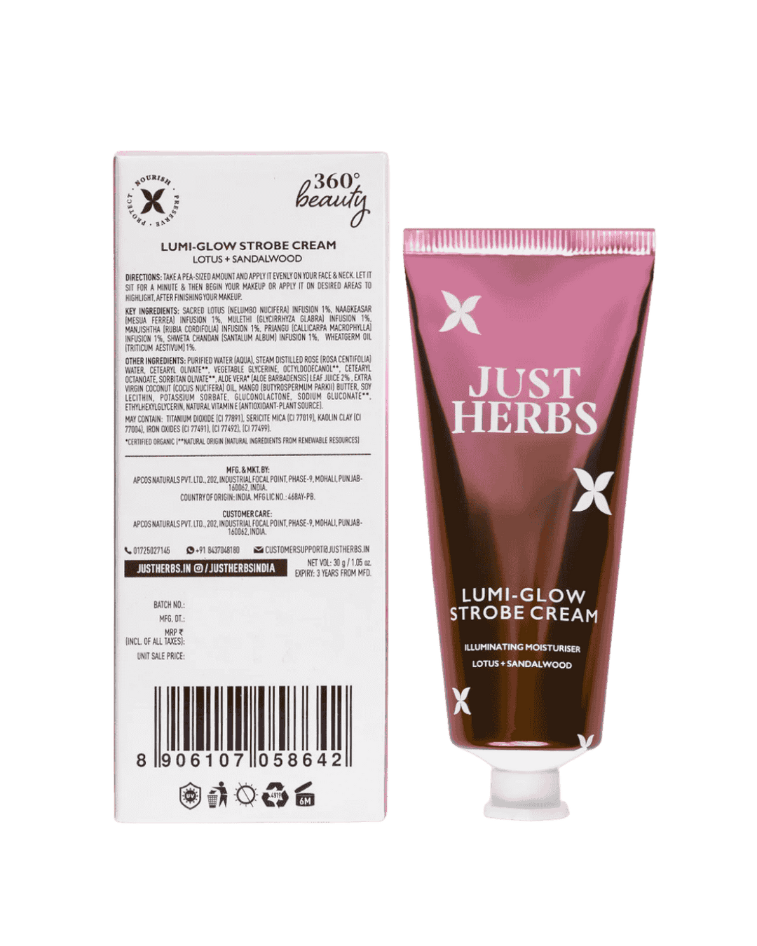 Lotus and Sandalwood Strobe Cream