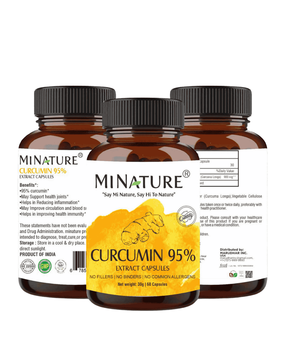 Curcumin Extract 95% (Curcuma Longa Capsules)