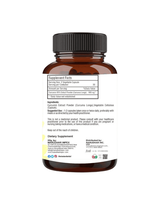 Curcumin Extract 95% (Curcuma Longa Capsules)