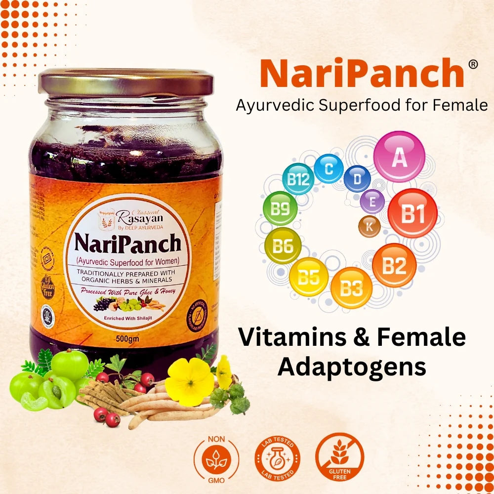 NariPanch®, Herbal Jam for Women, Shatavari, Shilajit, Deep Ayurveda, Ayurveda Store NZ