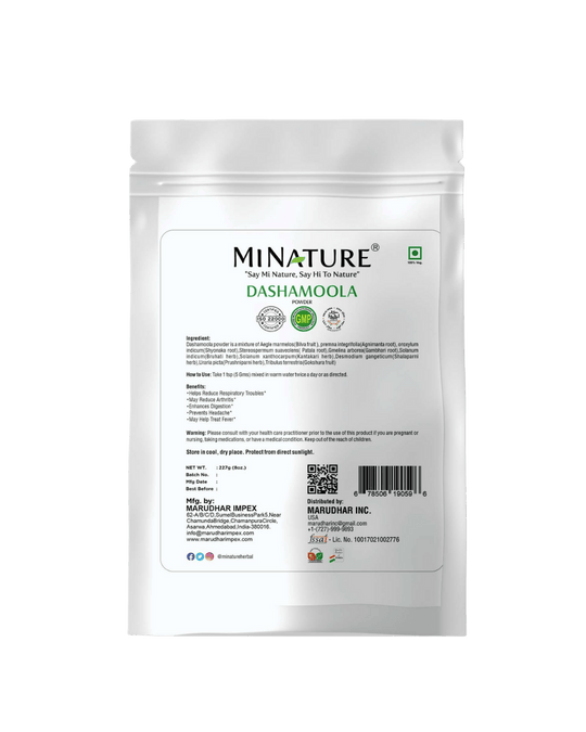 100% Natural Dashamoola Powder 227g