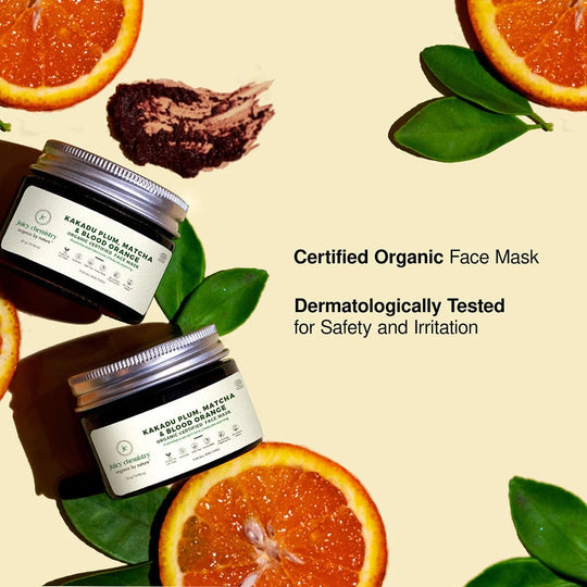 Kakadu Plum, Matcha And Blood Orange Face Mask, Juicy Chemistry, Ayurveda Store NZ