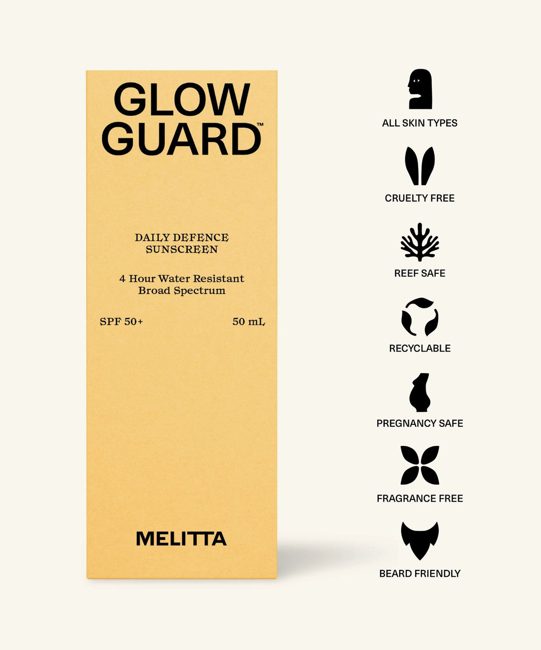 Glow Guard, Sunscreen SPF50+, Melitta, Ayurveda Store NZ