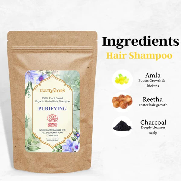 Cultivator's, Purifying, Organic Herbal Hair Shampoo, Ayurveda Store NZ