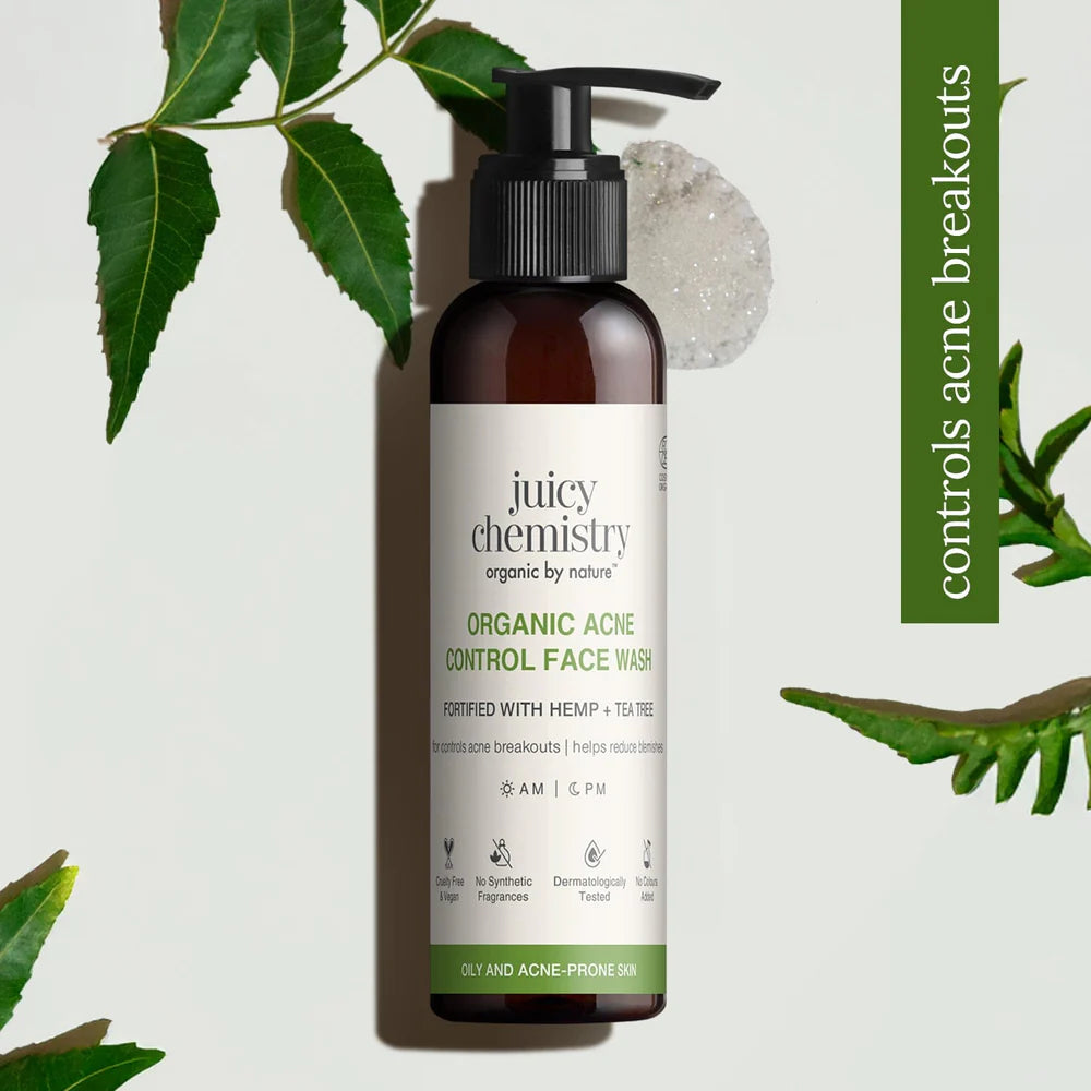 Face Wash, Hemp, Tea-Tree, Neem, Ayurveda Store NZ, Juicy Chemistry