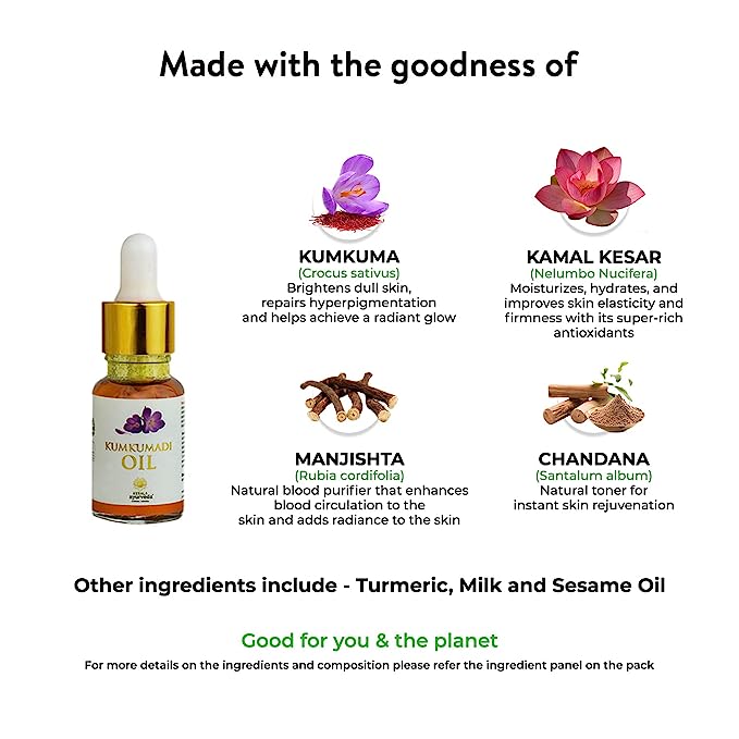 Kumkumadi Oil, Saffron, Kerela Ayurveda, Ayurveda Store NZ