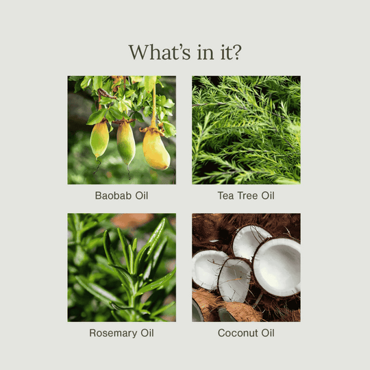 Organic Anti-Dandruff Shampoo Fortified with Rosemary + Tea Tree - 200ml