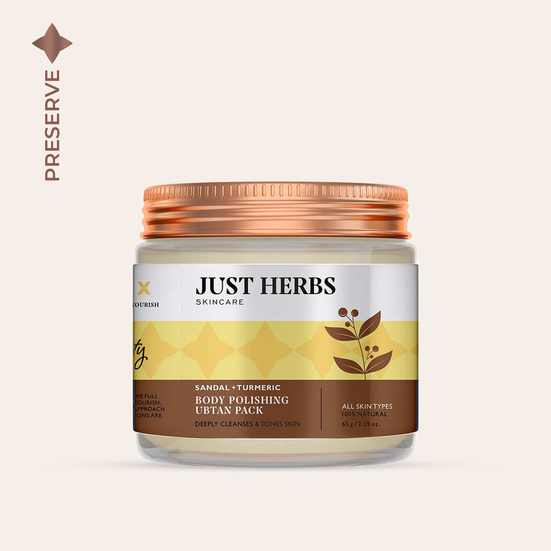 Just Herbs, Body Polishing Ubtan Pack, Ayurveda Store NZ, Neem, Multani Mitti, Sandalwood Powder