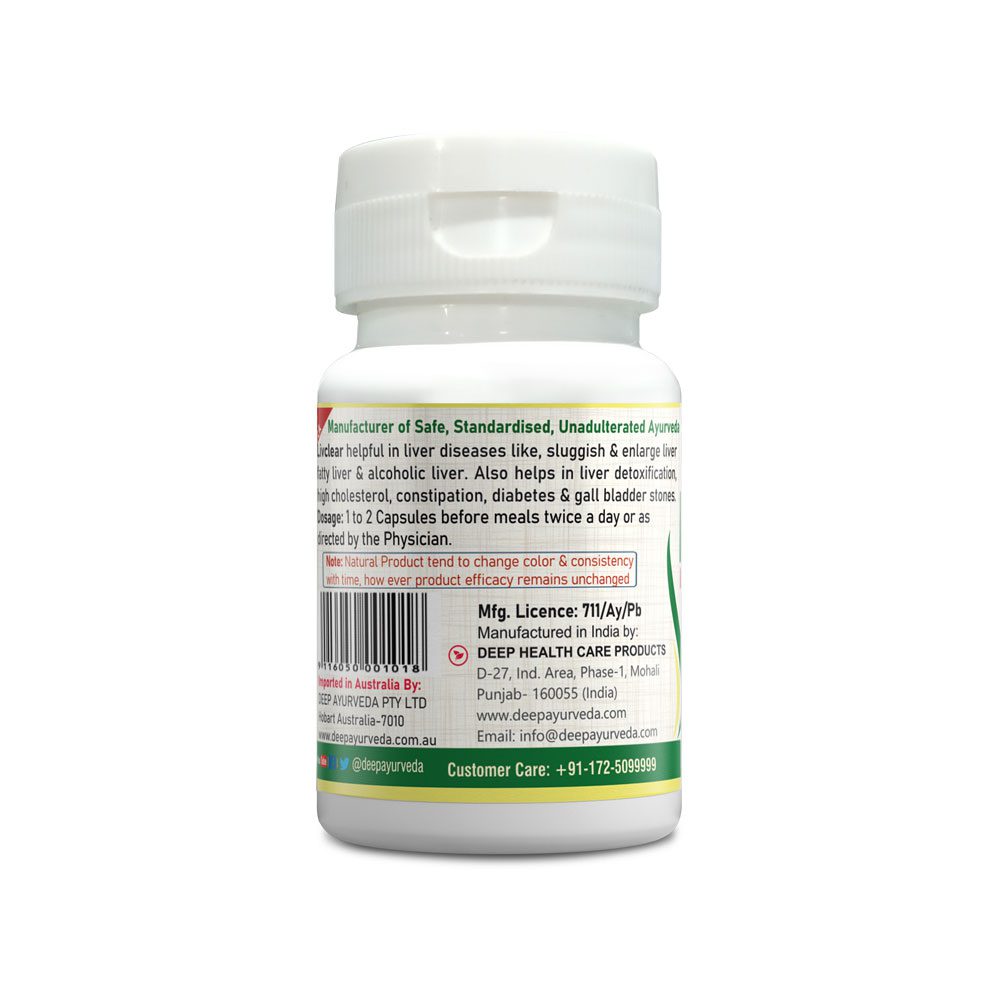 Livclear, Liver Support Capsules, Deep Ayurveda, Ayurveda Store NZ