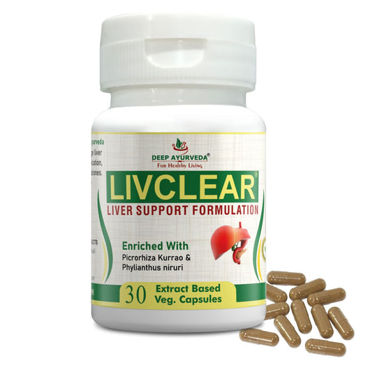 Livclear, Liver Support Capsules, Deep Ayurveda, Ayurveda Store NZ