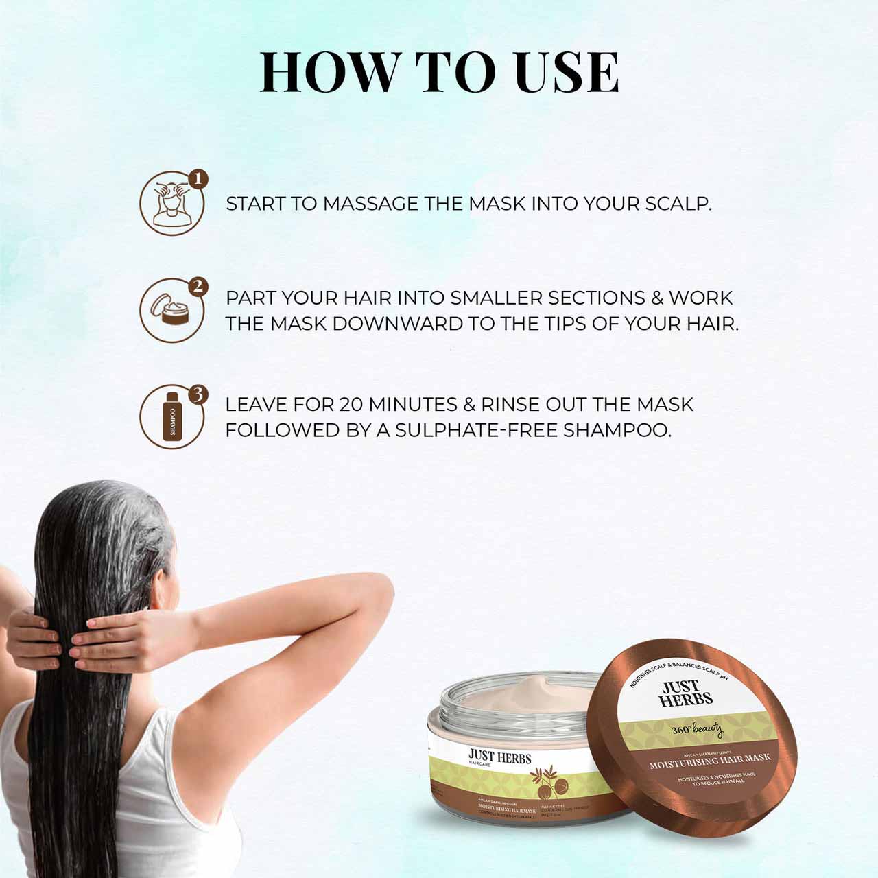 Moisturising Hair Mask with Amla and Shankhpushpi