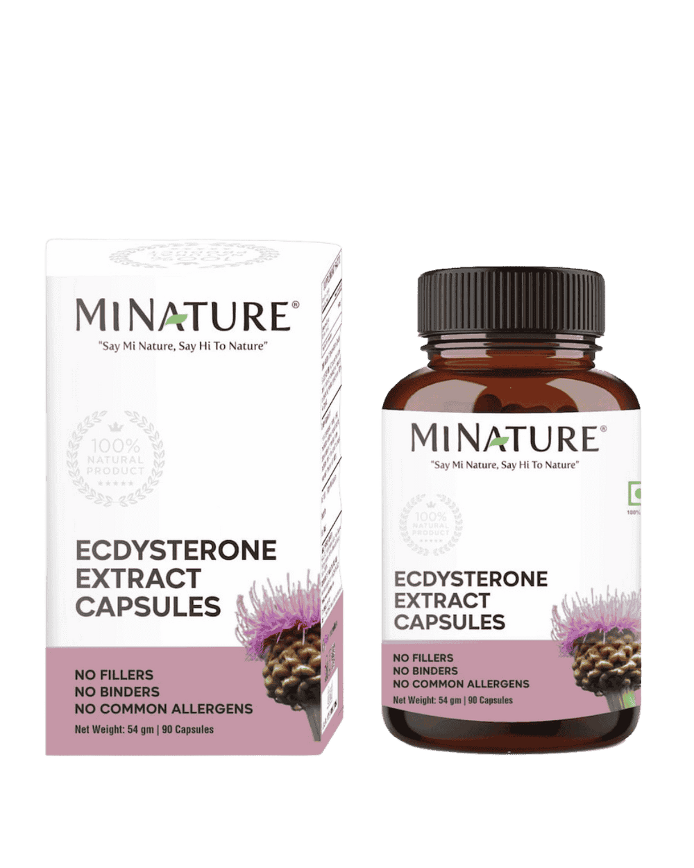 100% Natural Ecdysterone Extract Capsules 90 Veg Caps | 500mg