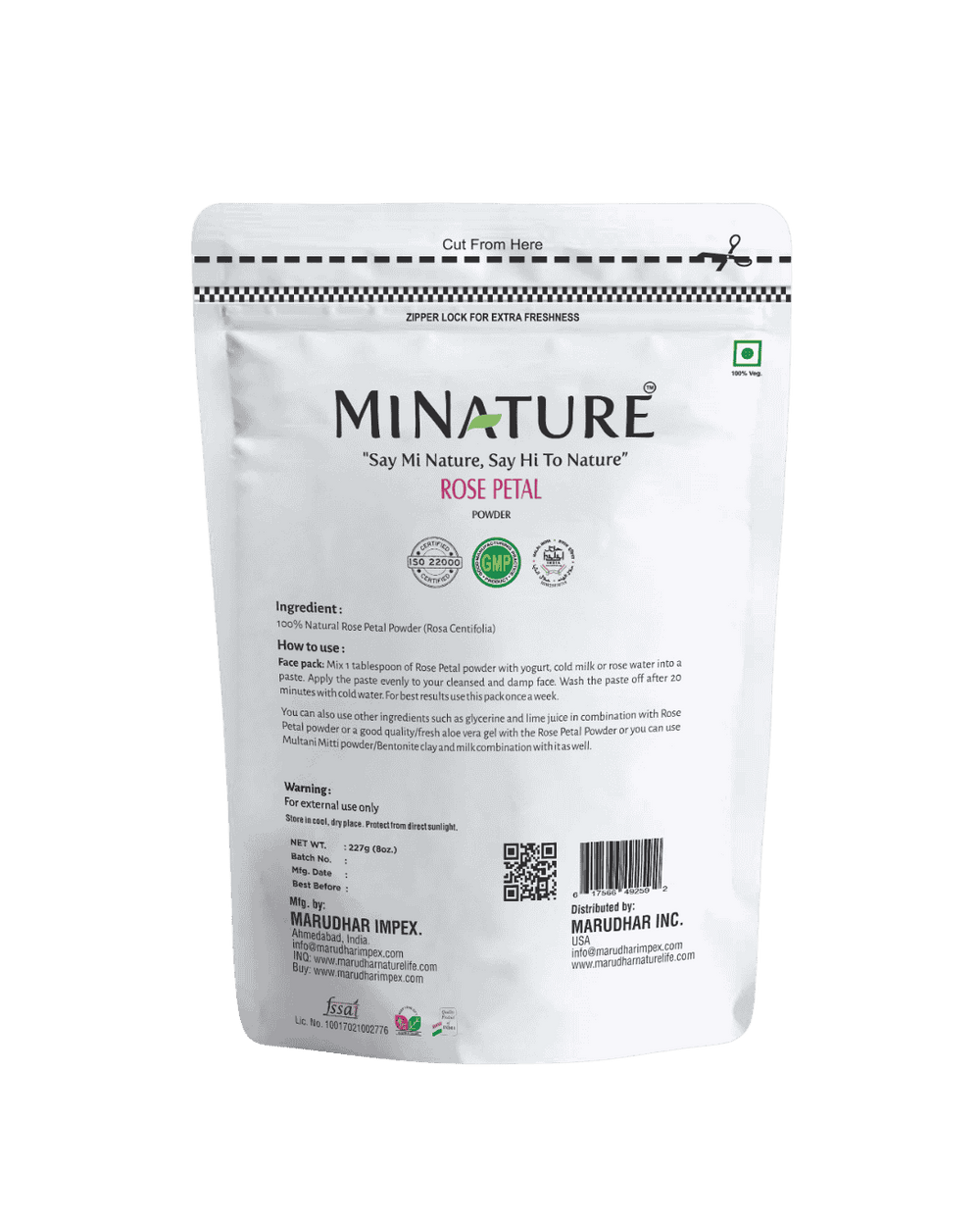100% Natural Rose Petal Powder 227g & or Petals