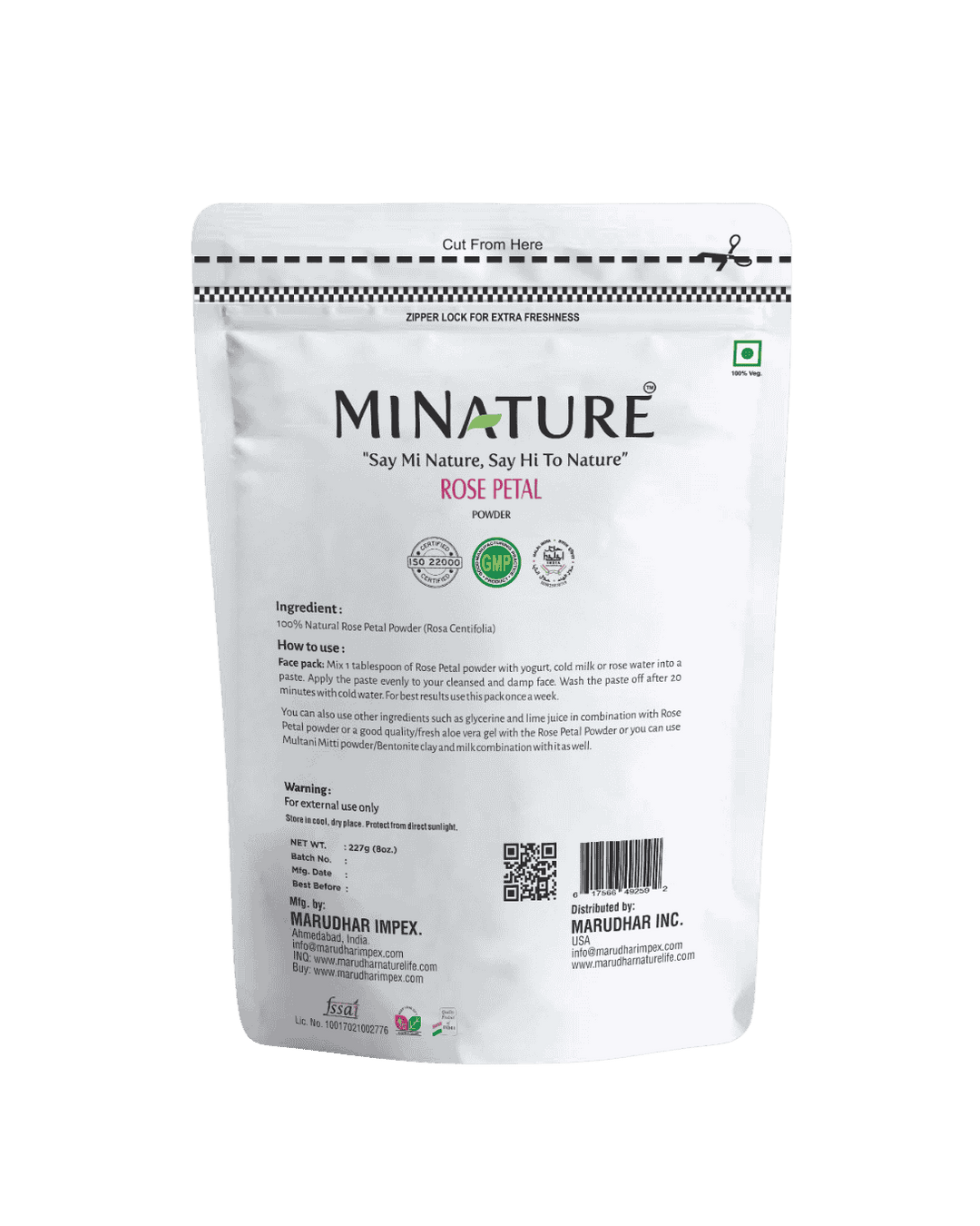 100% Natural Rose Petal Powder 227g & or Petals