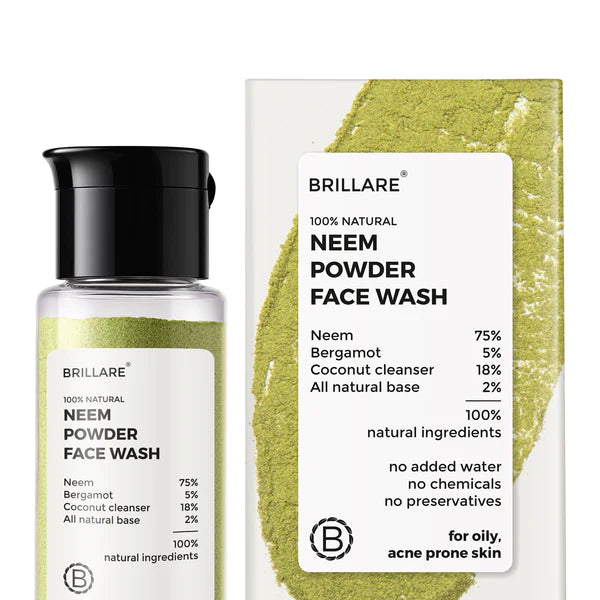 Neem Powder Face Wash, Brillare, Ayurveda Store NZ