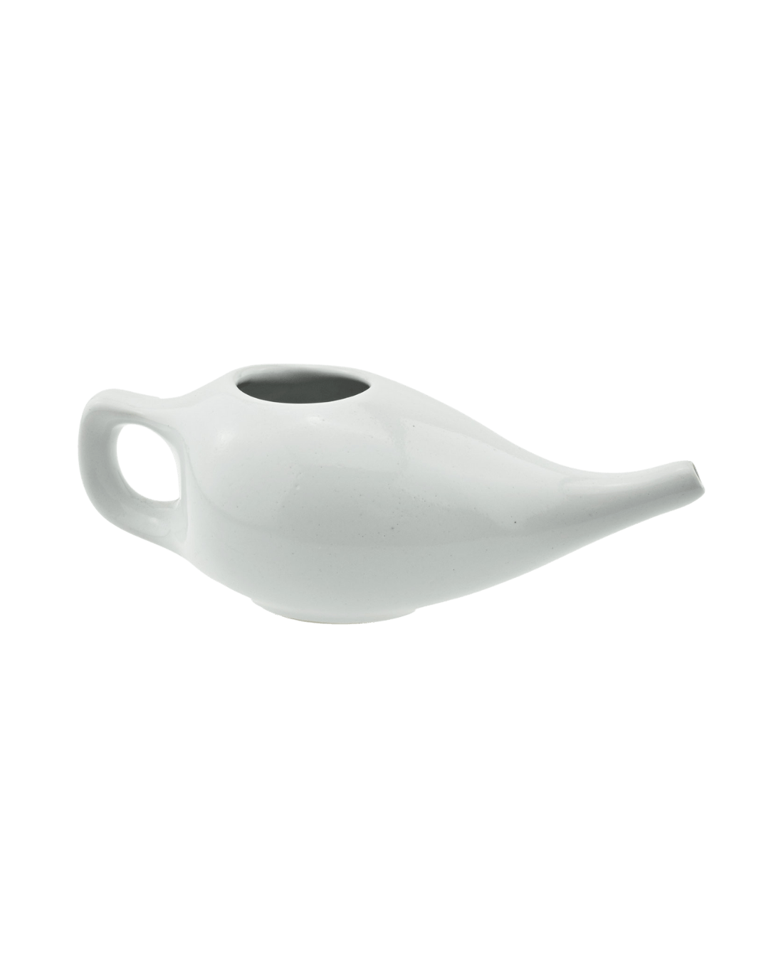 White ceramic neti pot 