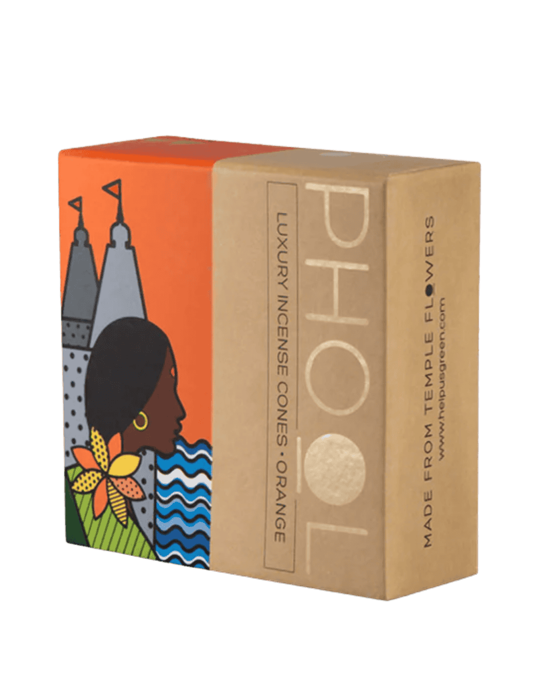 Orange - Natural Incense Cones by Phool