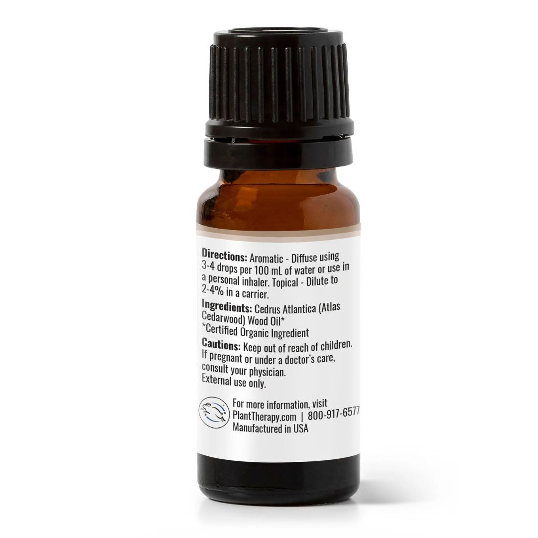 Organic Atlas Cedarwood Essential Oil, Plant Therapy, Ayurveda Store NZ