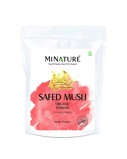 Organic Safed Musli Powder 227g - USDA Certified