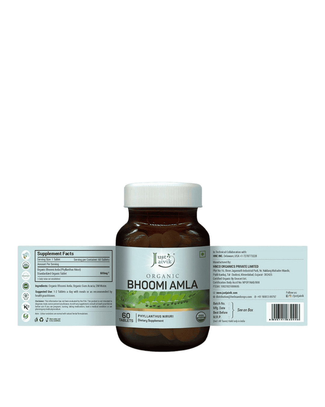 Bhumiamlaki Tablets, Just Jaivik, Ayurveda Store NZ