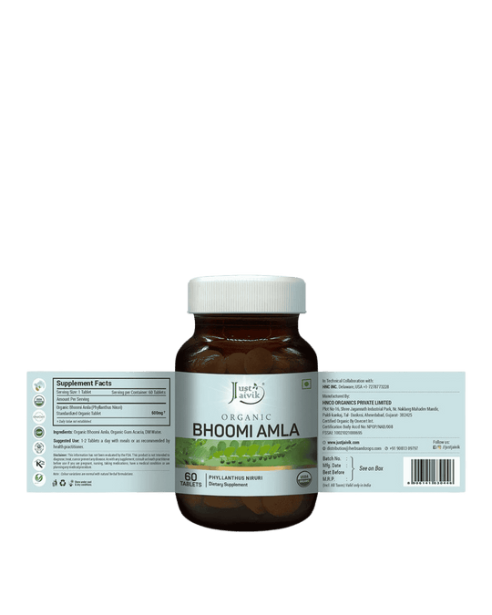 Bhumiamlaki Tablets, Just Jaivik, Ayurveda Store NZ