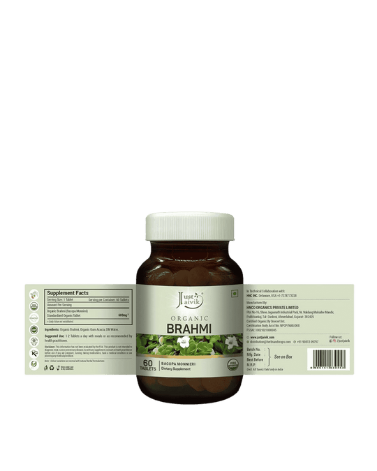 Organic Brahmi, Just Jaivik, Ayurveda Store NZ